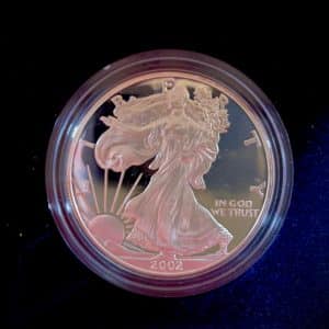 AMERICAN SILVER EAGLE 2002 PROOF WEST POINT