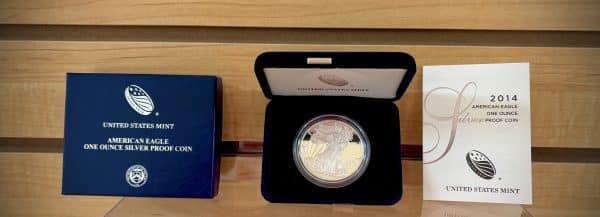AMERICAN SILVER EAGLE 2014 PROOF WEST POINT - Image 2