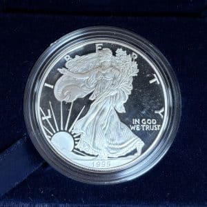 AMERICAN SILVER EAGLE 1995 PROOF PHILADELPHIA